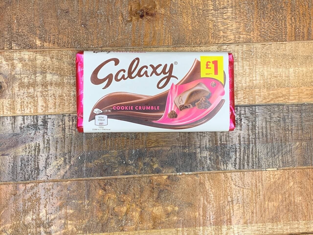 Galaxy Cookie Crumble 114g Past Date Promo