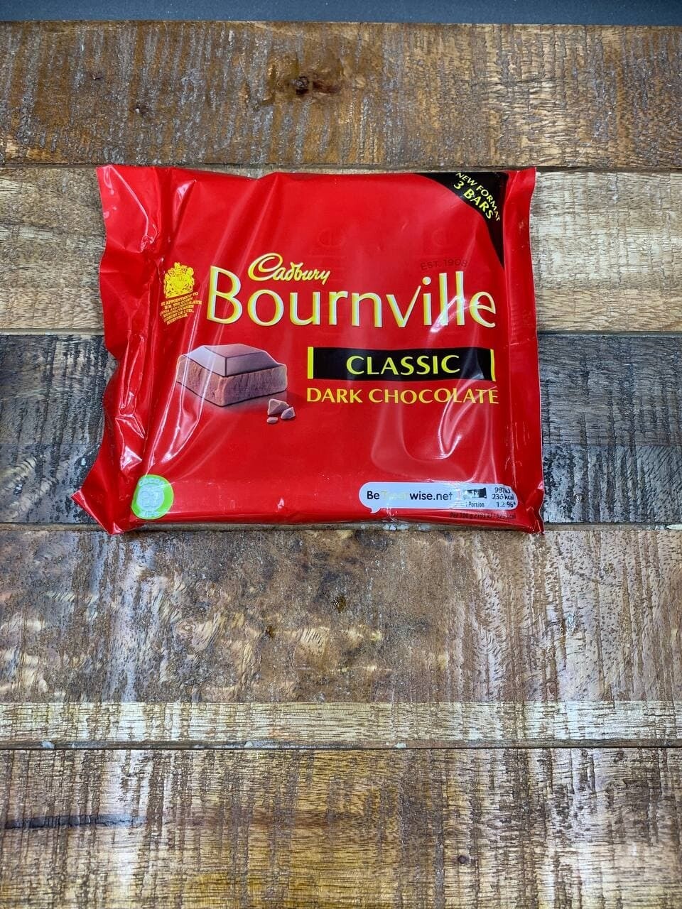Cadbury Bournville Classic Dark Chocolate 3 Pack 135g