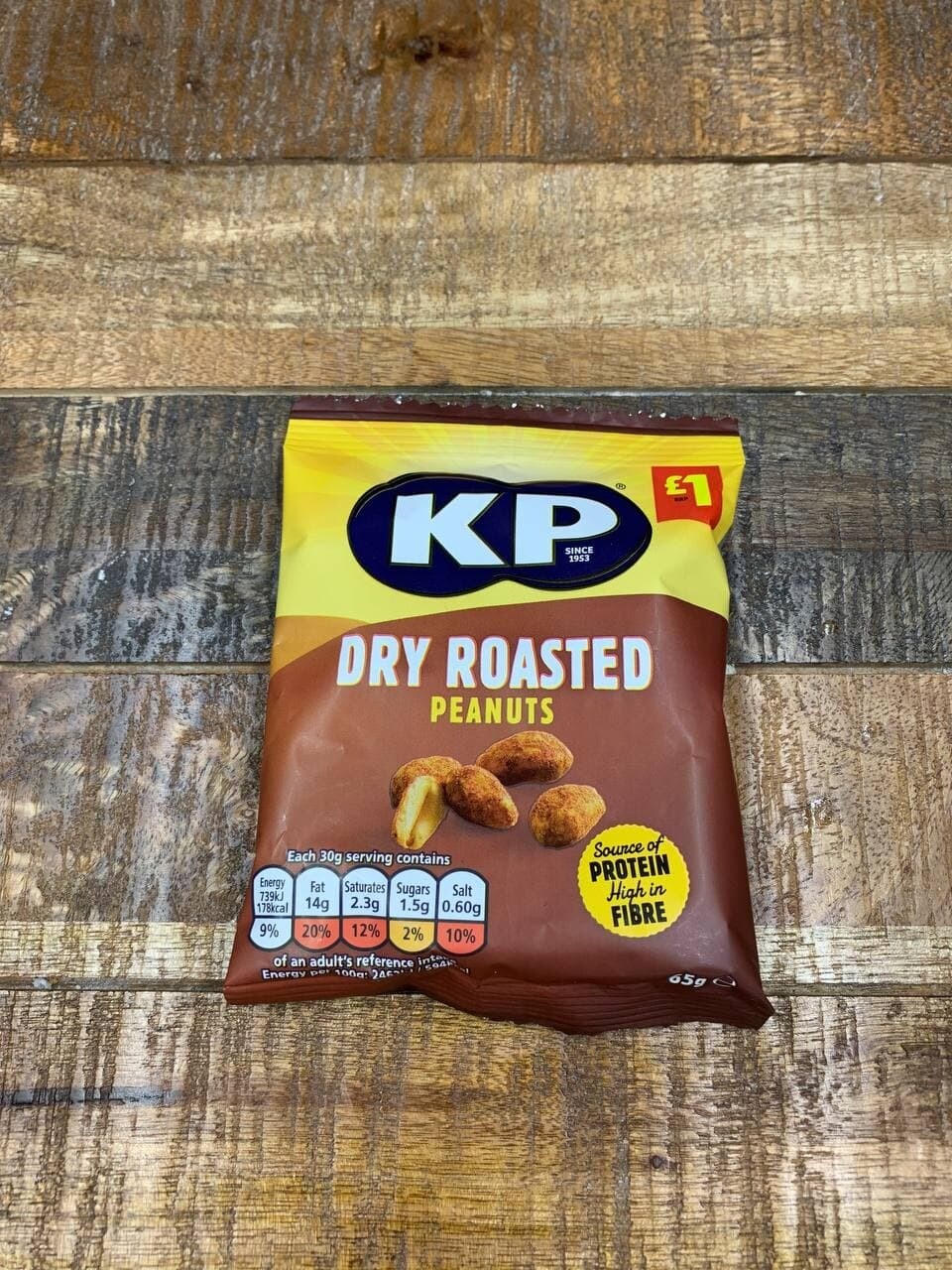 KP Dry Roasted Peanuts 65g