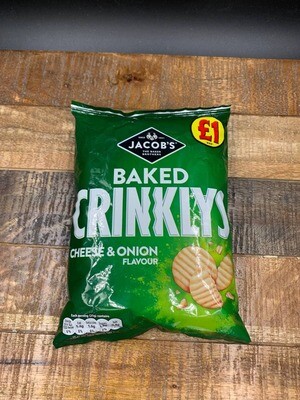 Jacobs Baked Crinklys Cheese & Onion 50g
