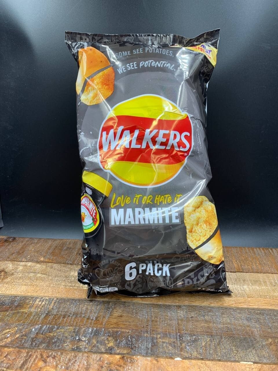 Walkers Marmite 6 Pack 6x25g