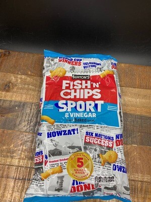 Burton's Fish 'n' Chips Sport & Vinegar 125g