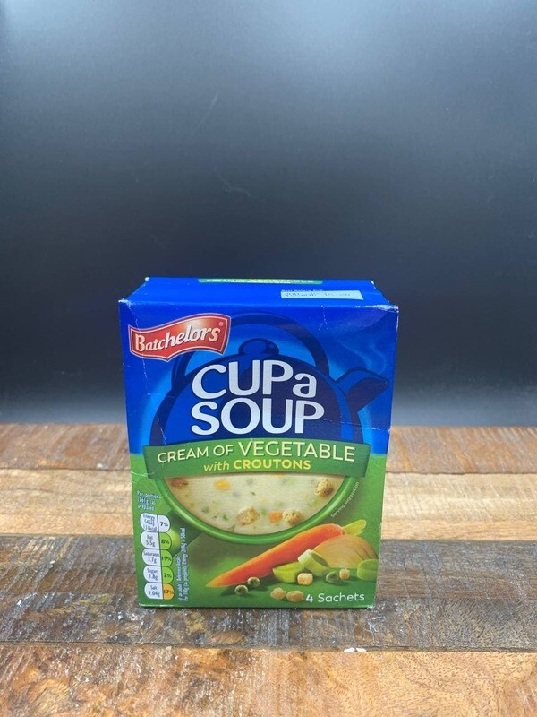 Batchelors Cup A Soup Cream Of Vegetable With Croutons 4 Sachets