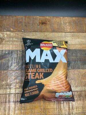 Walkers Max Flame Grilled Steak 50g