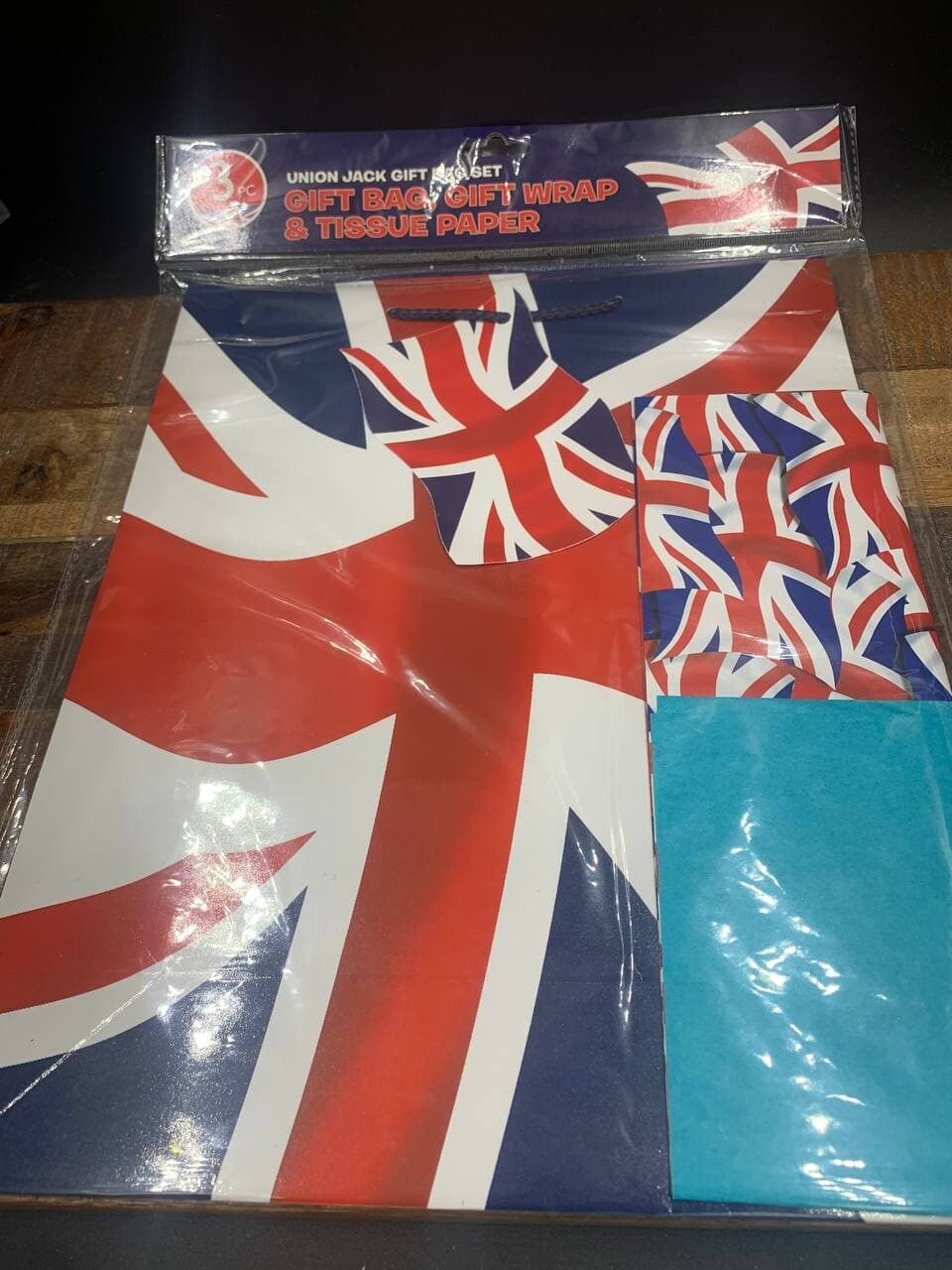 Union Jack Gift Bag Set