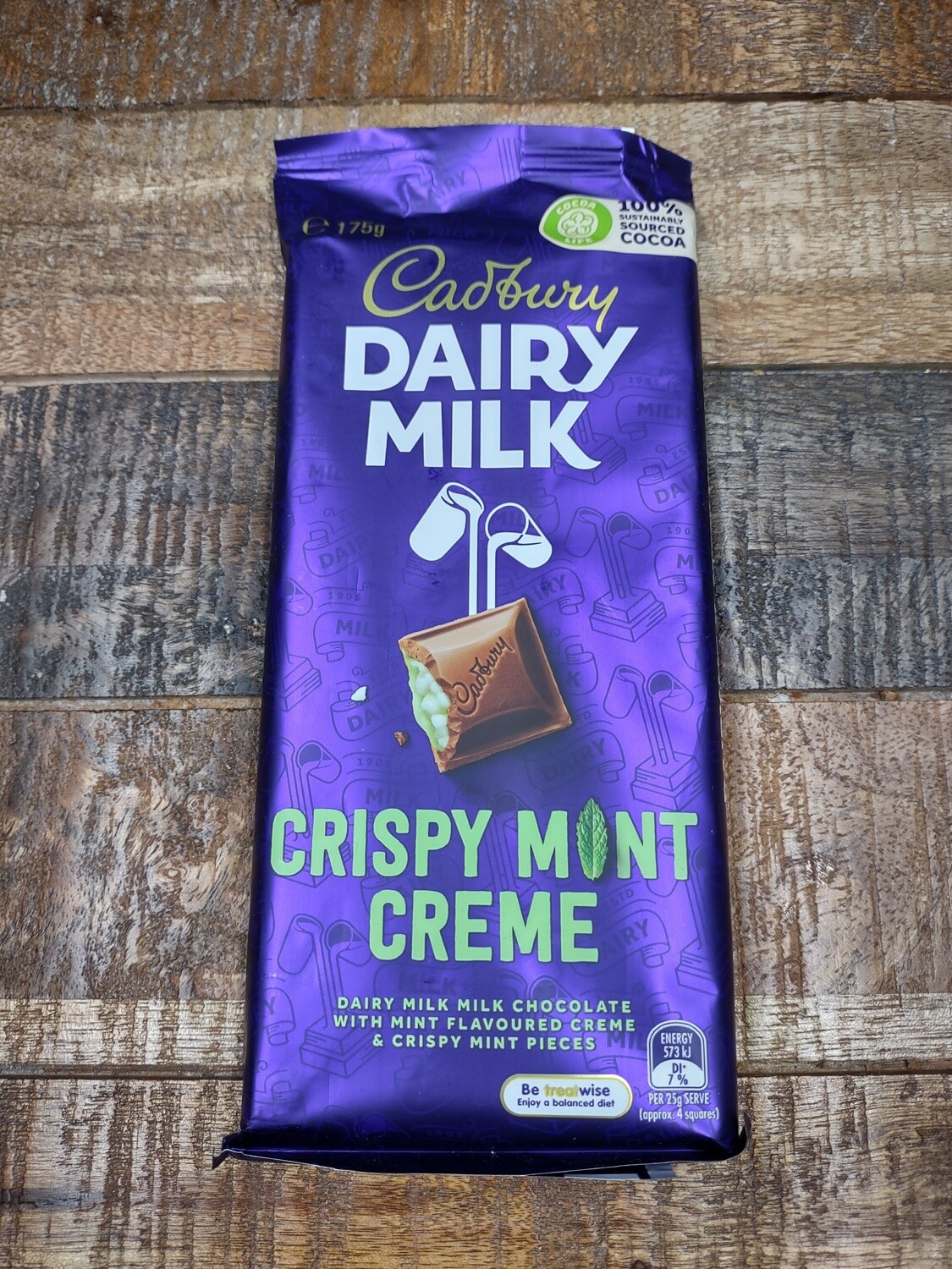 Cadbury Dairy Milk Crispy Mint Creme 175g