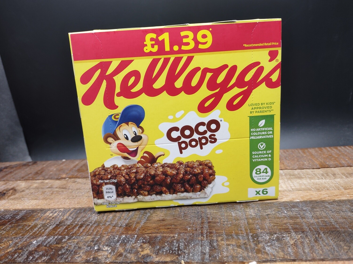 Kellogs Coco Pops Snack Bar 6x20g