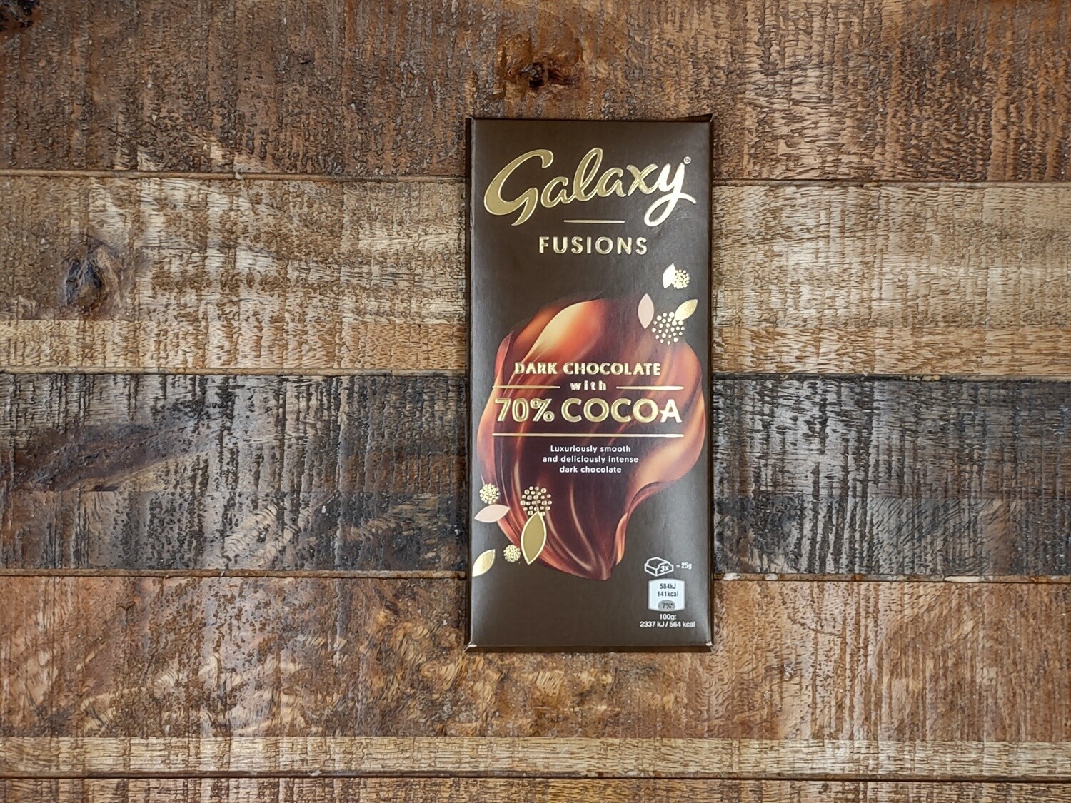 Galaxy Fusions Dark Chocolate 100g PAST DATE PROMO