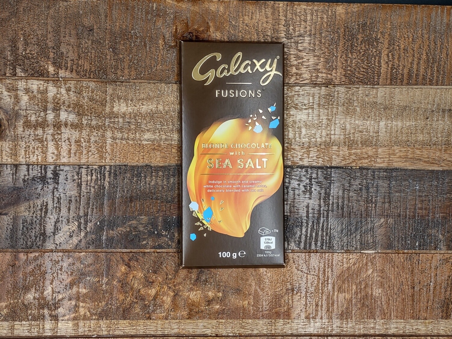 Galaxy Fusions Blonde Chocolate With Sea Salt 100g PAST DATE PROMO