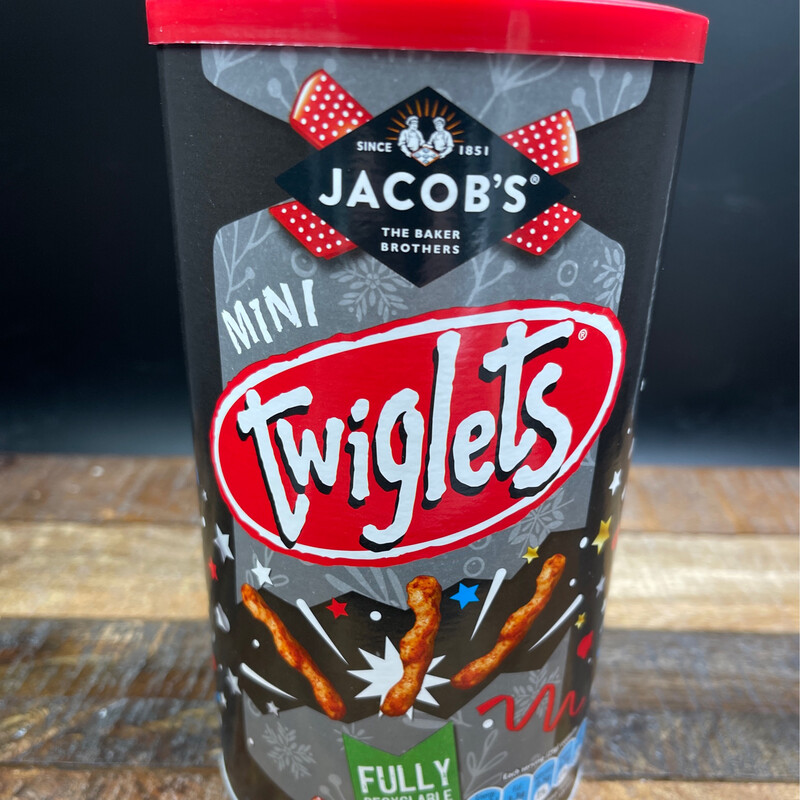 Jacob&#39;s Mini Twiglets 200g Gift Canister Past Dast Promo (12.99 Reg)