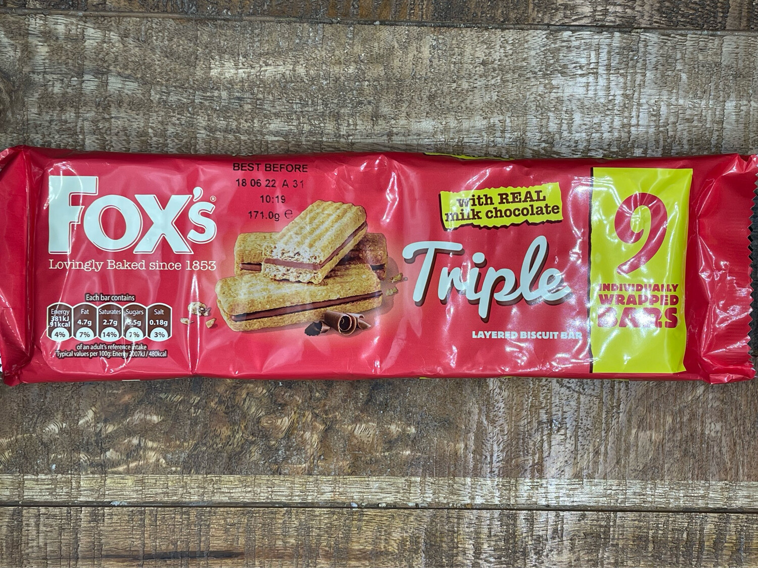 Fox's Triple Layered Biscuit Bar
