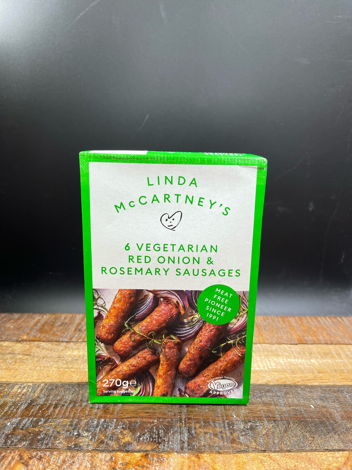 Linda McCartney's 6 Vegetarian Red Onion & Rosemary Sausages 270g