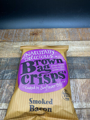 Brown Bag Crisps Smoked Bacon 40g