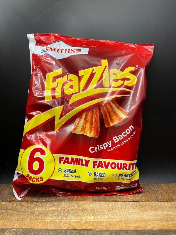 Smiths Frazzles Crispy Bacon 6 Pack (6x20g)