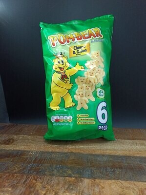 Pom-Bear Cheese And Onion 6-pack