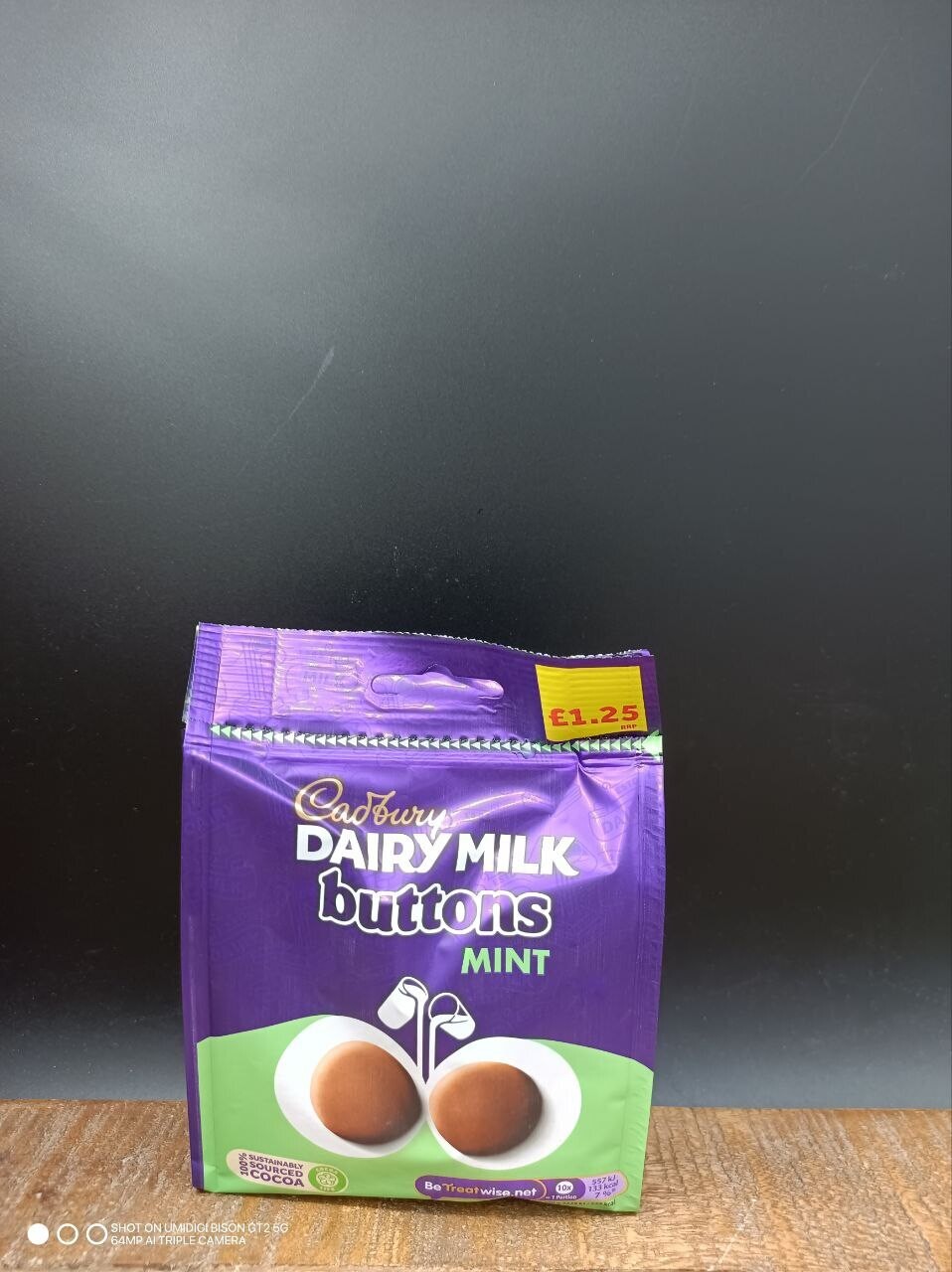 Cadbury Dairy Milk Mint Buttons 95g