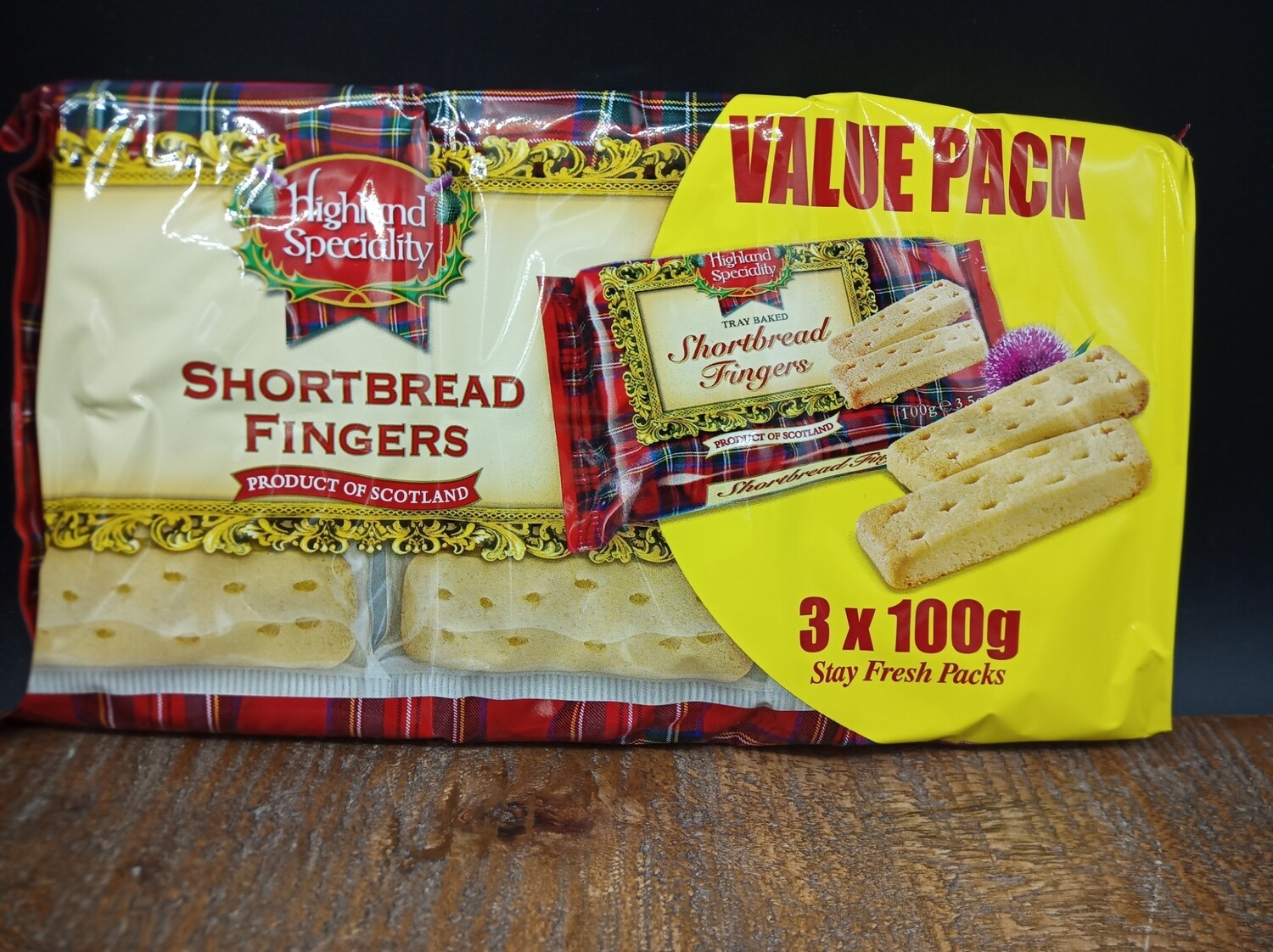 Highland Specialty Shortbread Fingers 3 x 100g