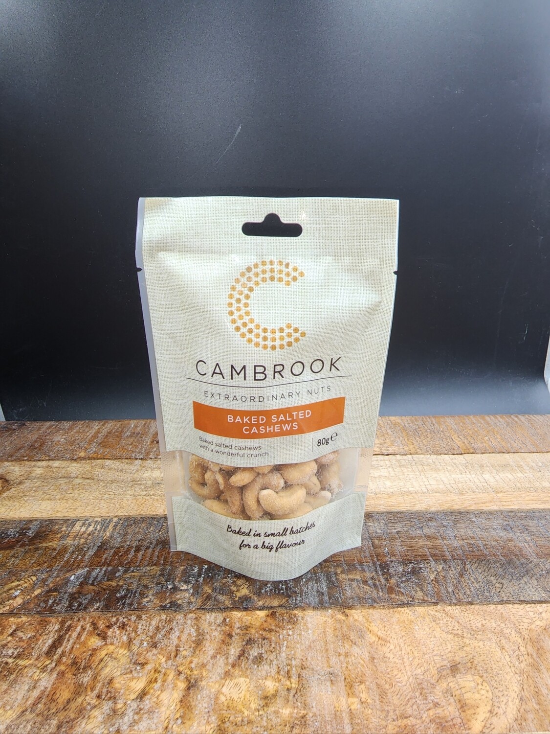 Cambrook Baked Salted Cashews 80g