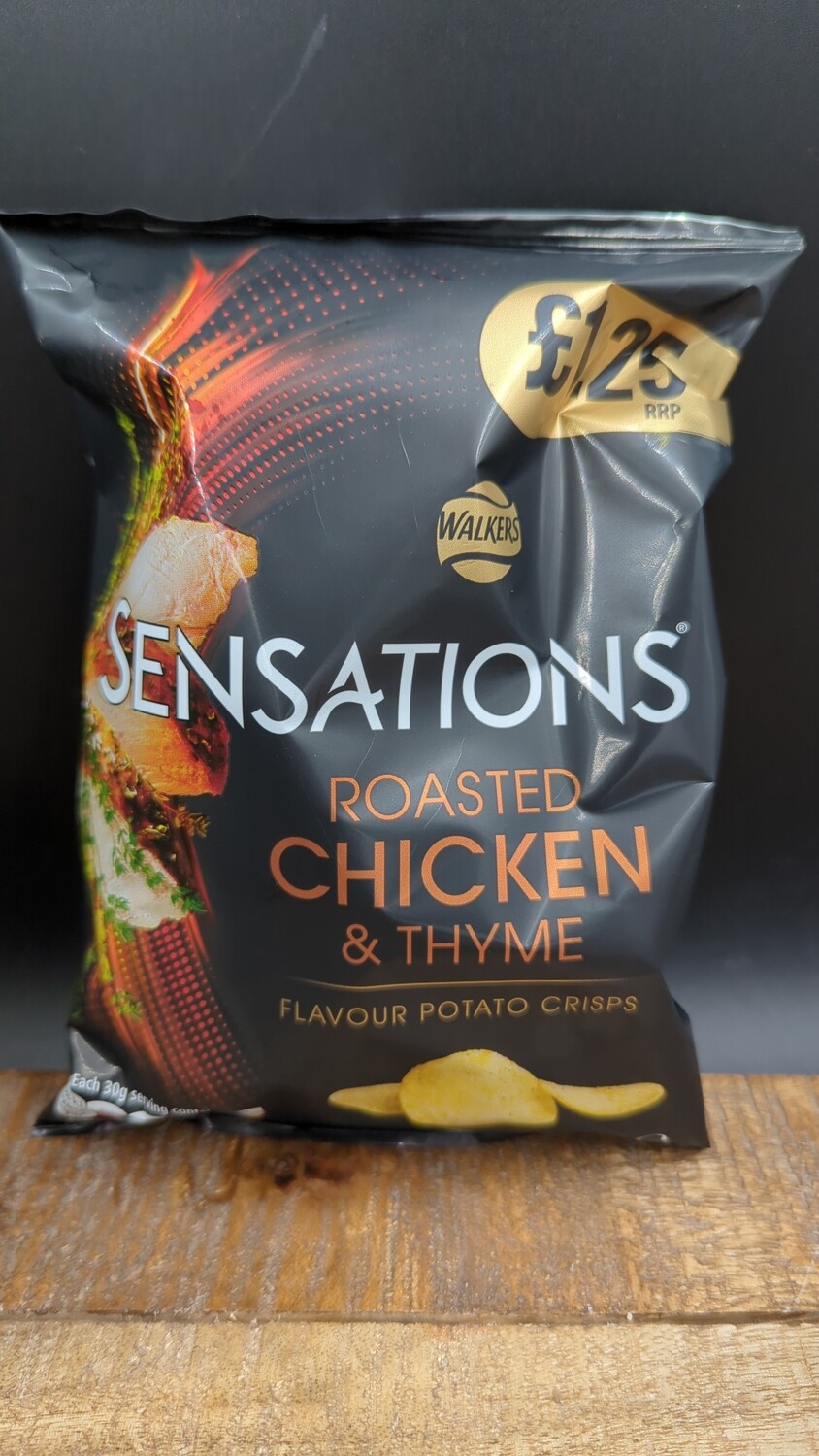 Walkers Sensations Roasted Chicken And Thyme Crisps 65g