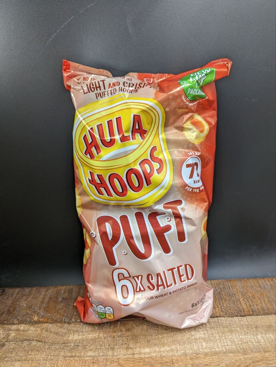Hula Hoops Puft 6 Pack Salted 6x15g