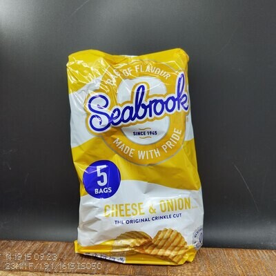 Seabrook Cheese & Onion 5 Pack
