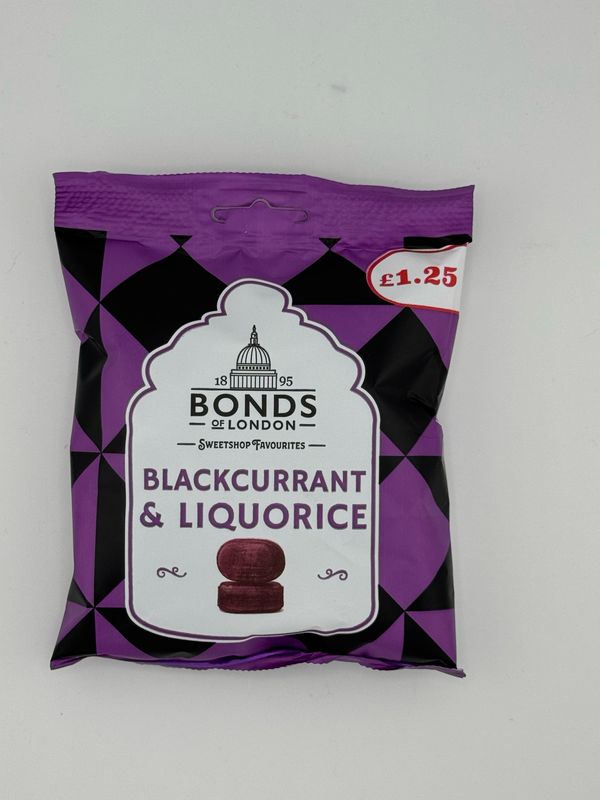 Bonds Blackcurrant And Liqourice 120g