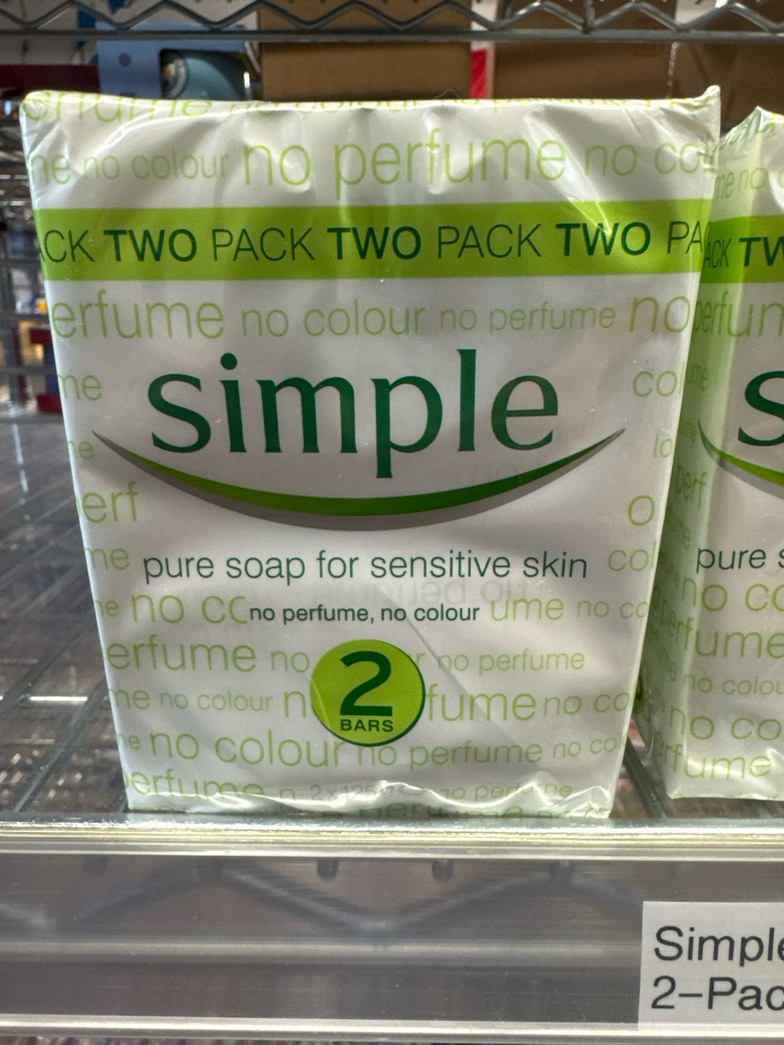 Simple Soap 2 Pack 125g