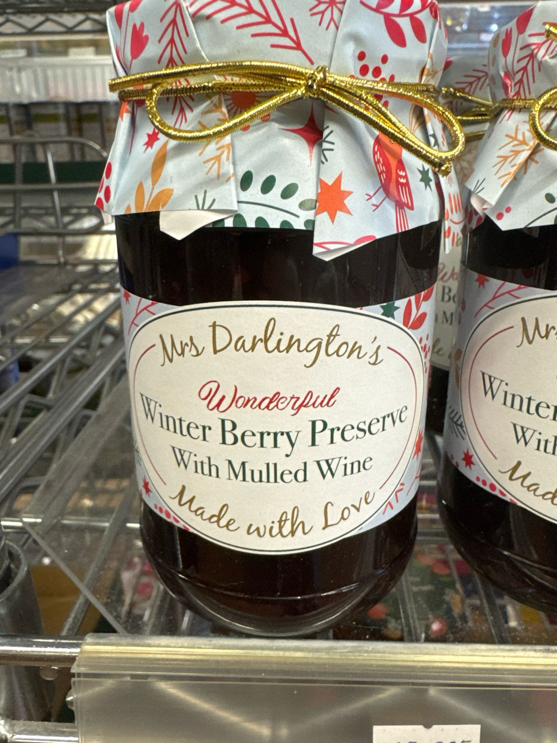 Mrs Darlingtons Wonderful Winter Berry Preserve With Mulled Wine 340g
