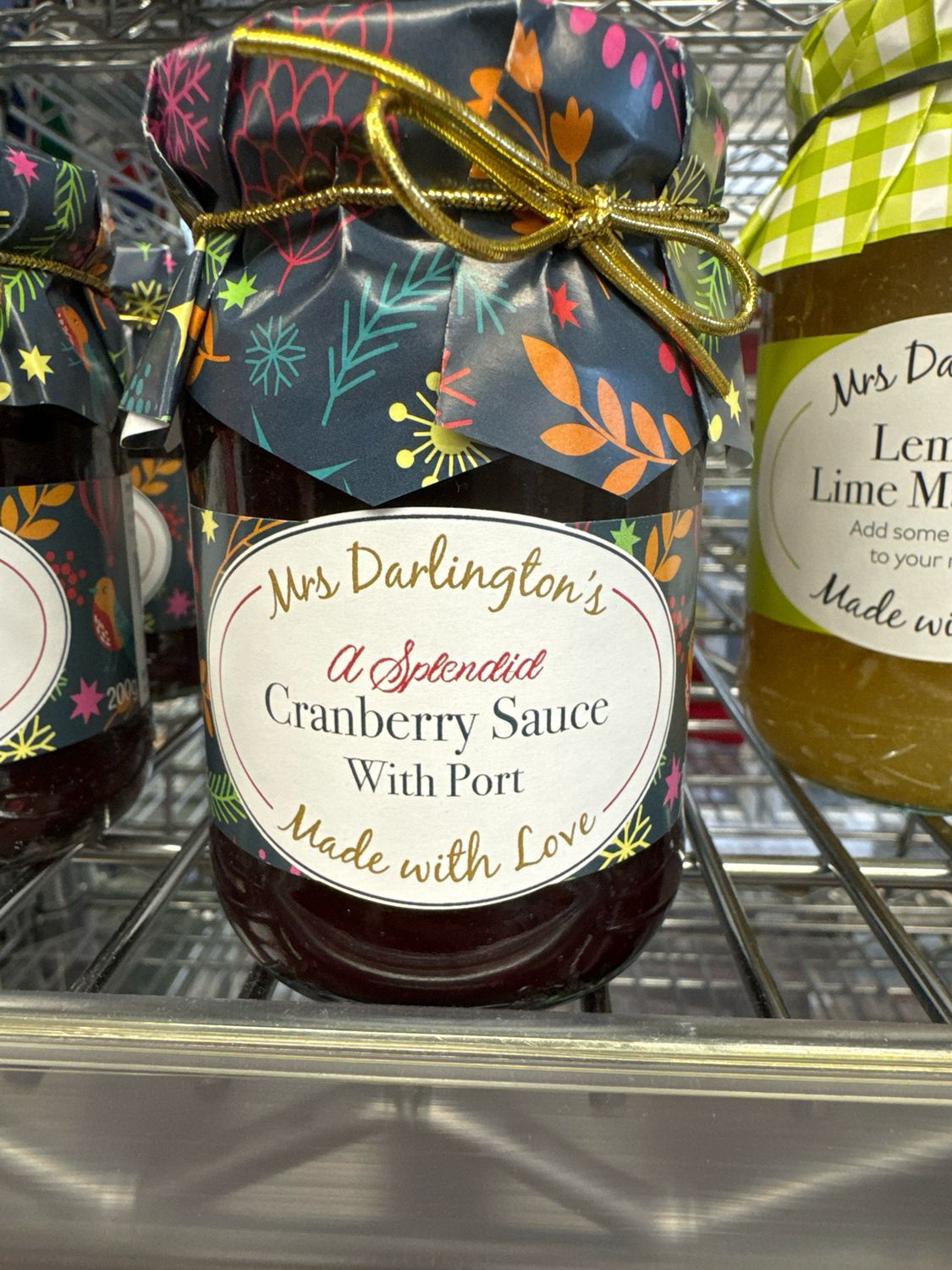 Mrs Darlingtons Cranberry Sauce With Port 200g