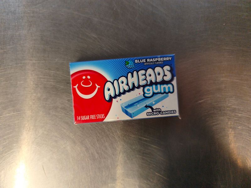 ****air Heads Gum Blue Raspberry