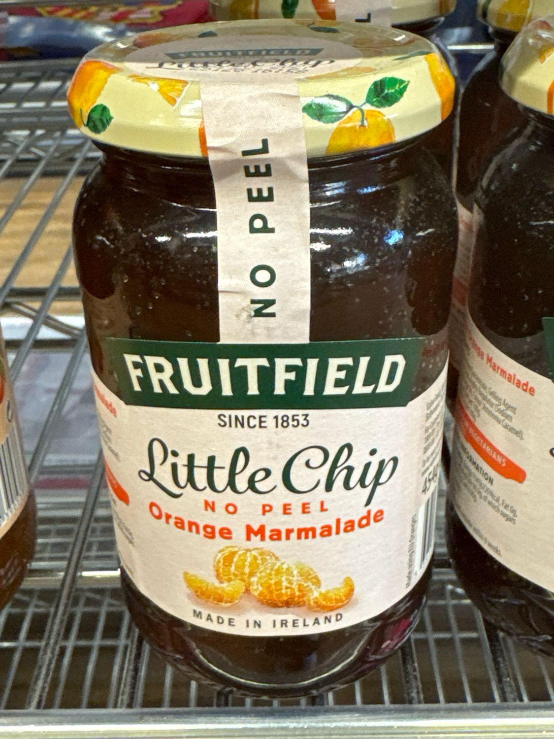 Fruitfield No Peel Orange Marmalade