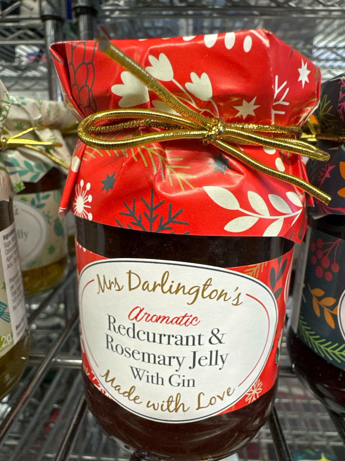 Mrs Darlingtons Redcurrant &amp; Rosemary Jelly with Gin