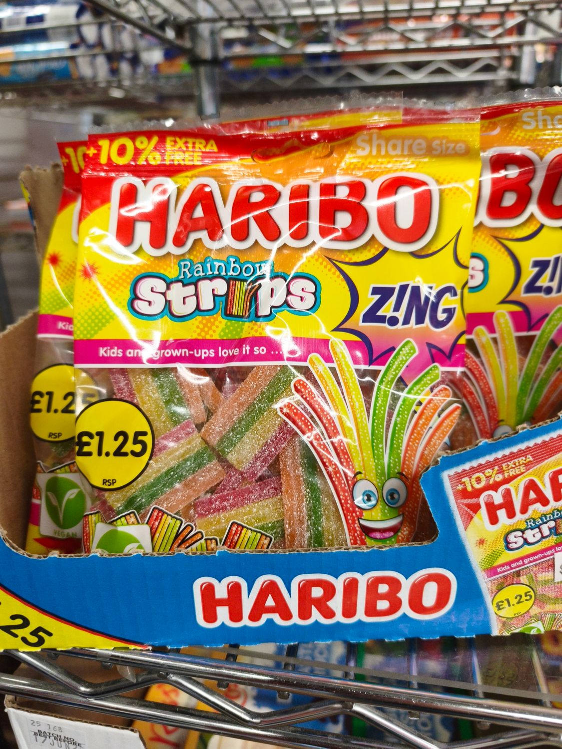 Haribo Rainbow Strips 143g