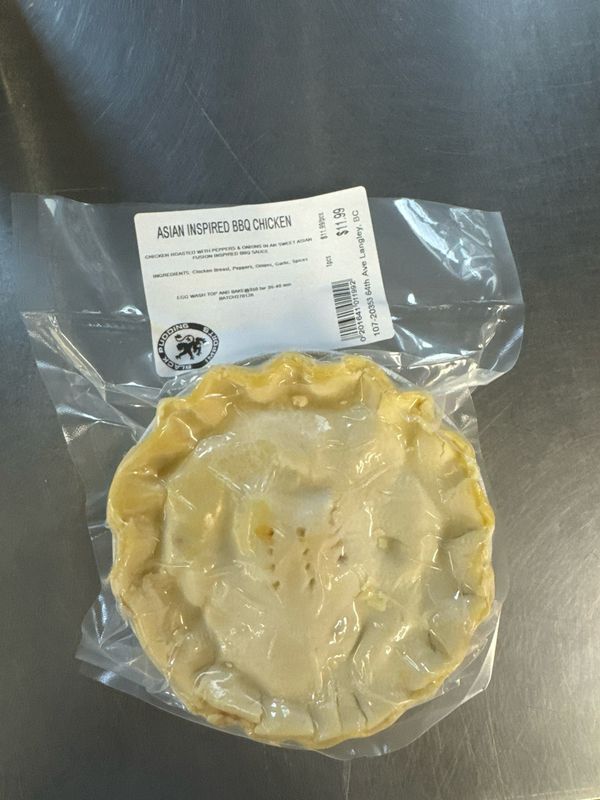 Asian Inspired Bbq Chicken Pie