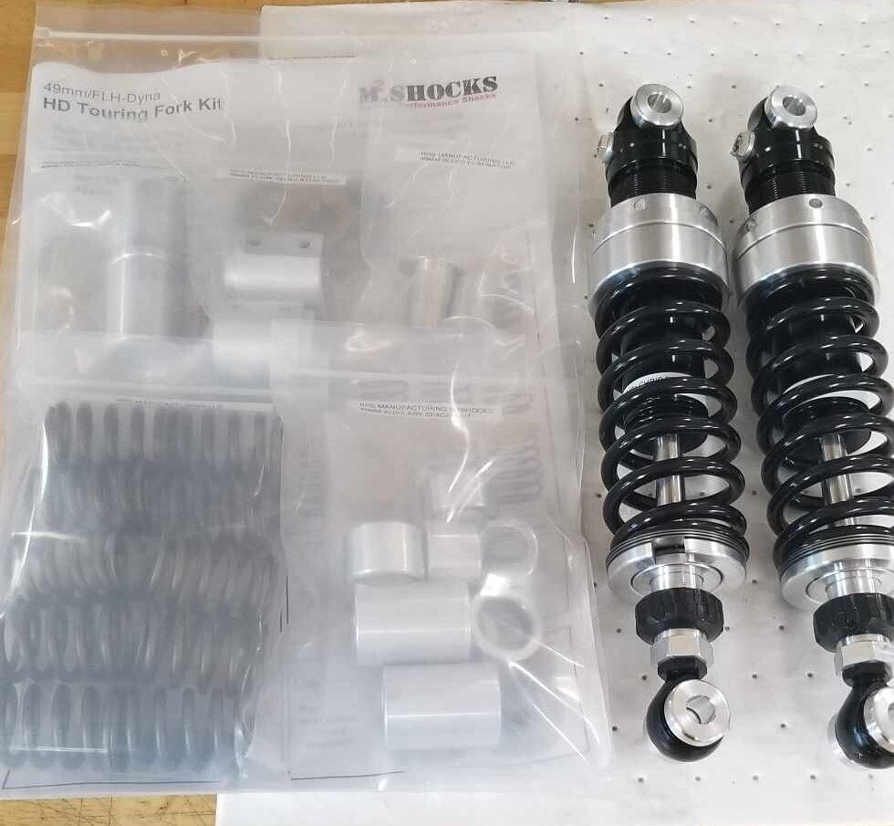 M2.Twin Shocks and 49mm Touring Fork Kit Combo