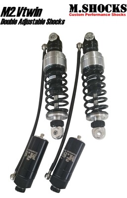 M2.S2 Remote Reservoir HD Shocks and 49mm Touring Fork Kit Combo