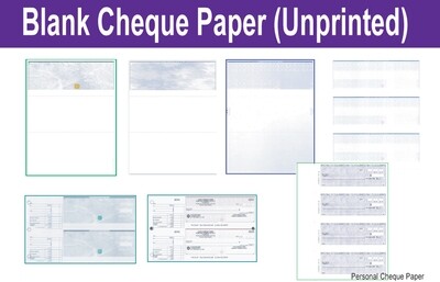 Blank Cheque Paper