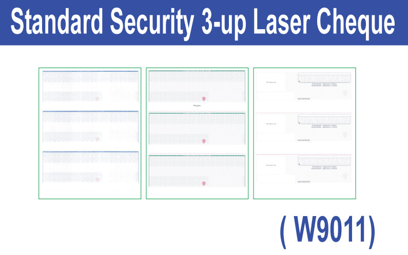 Standard Security 3-up Laser Cheque
