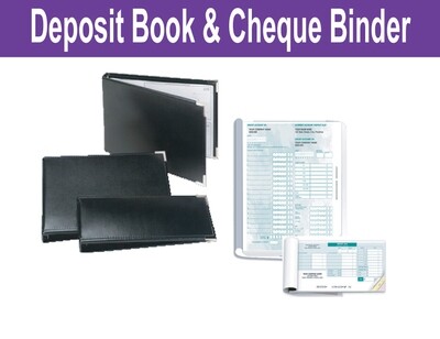 Deposit Book and Cheque Binder