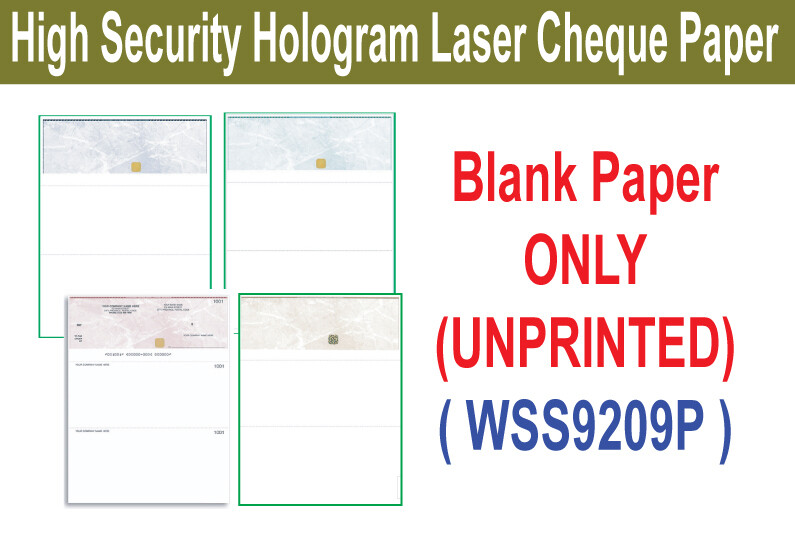 High Security Hologram Laser Cheque (Paper ONLY)