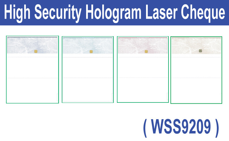 High Security Hologram Laser Cheque