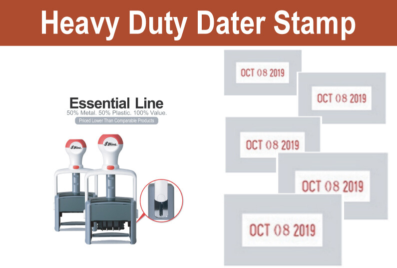 Heavy duty date stamp