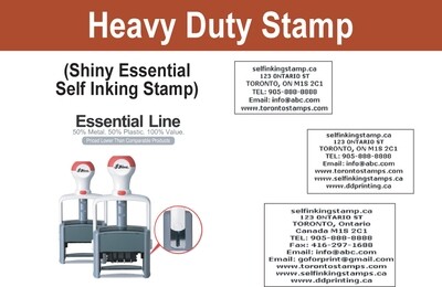 Heavy duty stamp