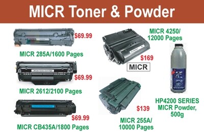 MICR Toner &amp; Powder