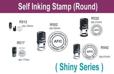 Self inking stamp (Round)