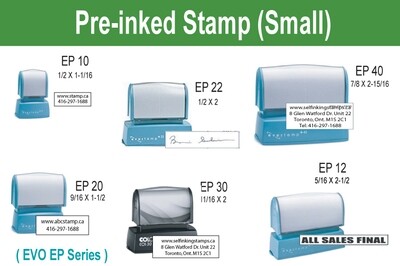 Pre-inked stamp (Small)
