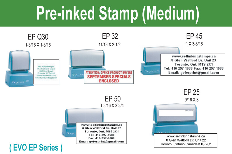 Pre-inked stamp (Medium)