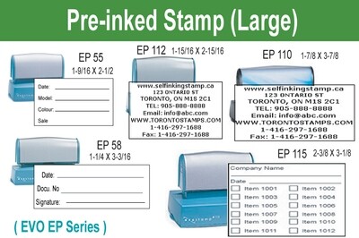 Pre-inked stamp (Large)