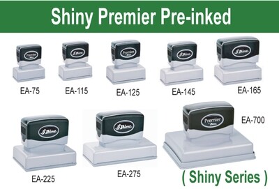 Shiny Premier Pre-Inked Stamps