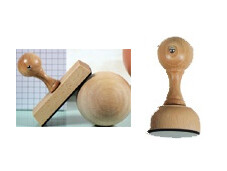 Rubber Stamp (Wood Handle)